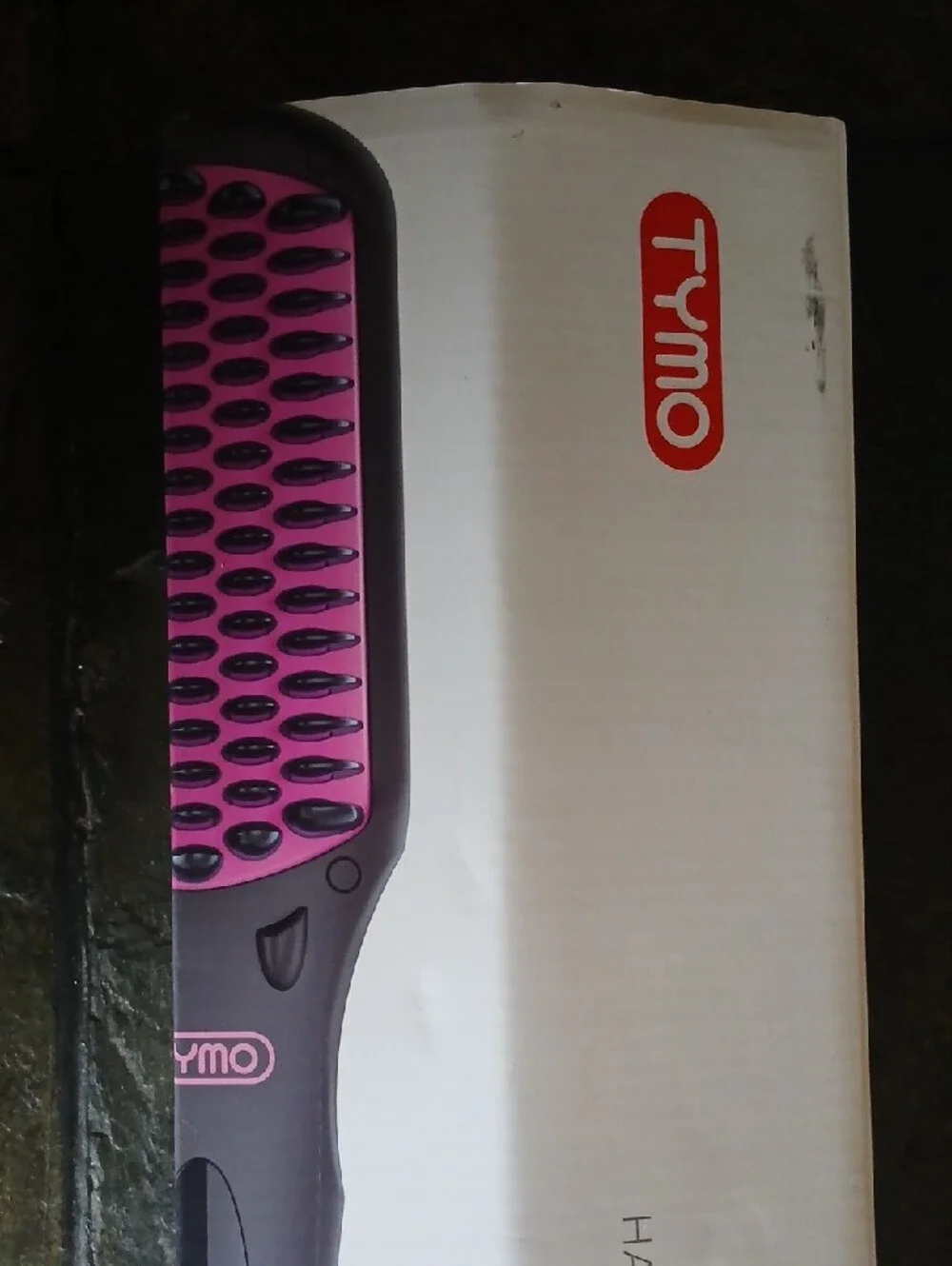 TYMO Pink and Black Ionic Hair Straightening Brush